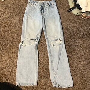 Abercrombie 90s straight ultra high rise